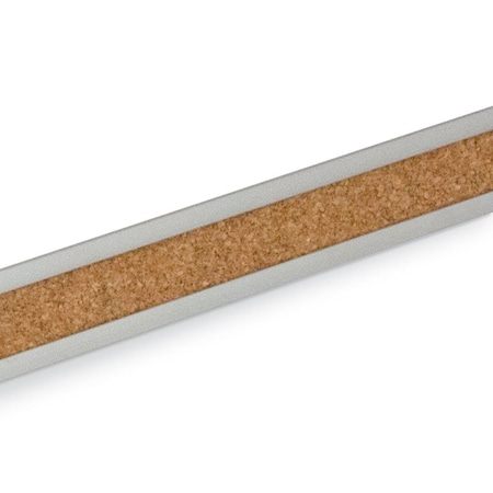 United Visual Products Decor Wood Combo Board, 60"x48", Light Oak/Black Porcelain & Cloud UV704DEFAB-LTOAK-BLKPORC-CLOUD